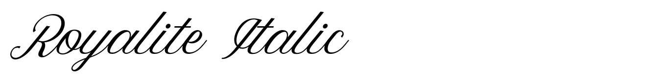Royalite Italic